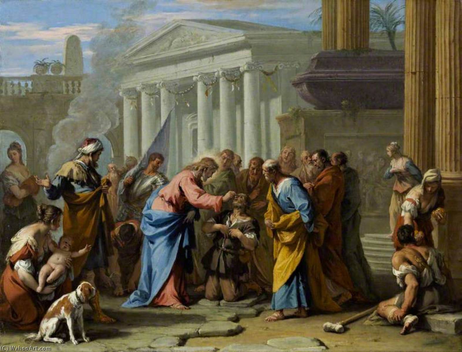Christ Healing The Blind Man — Sebastiano Ricci