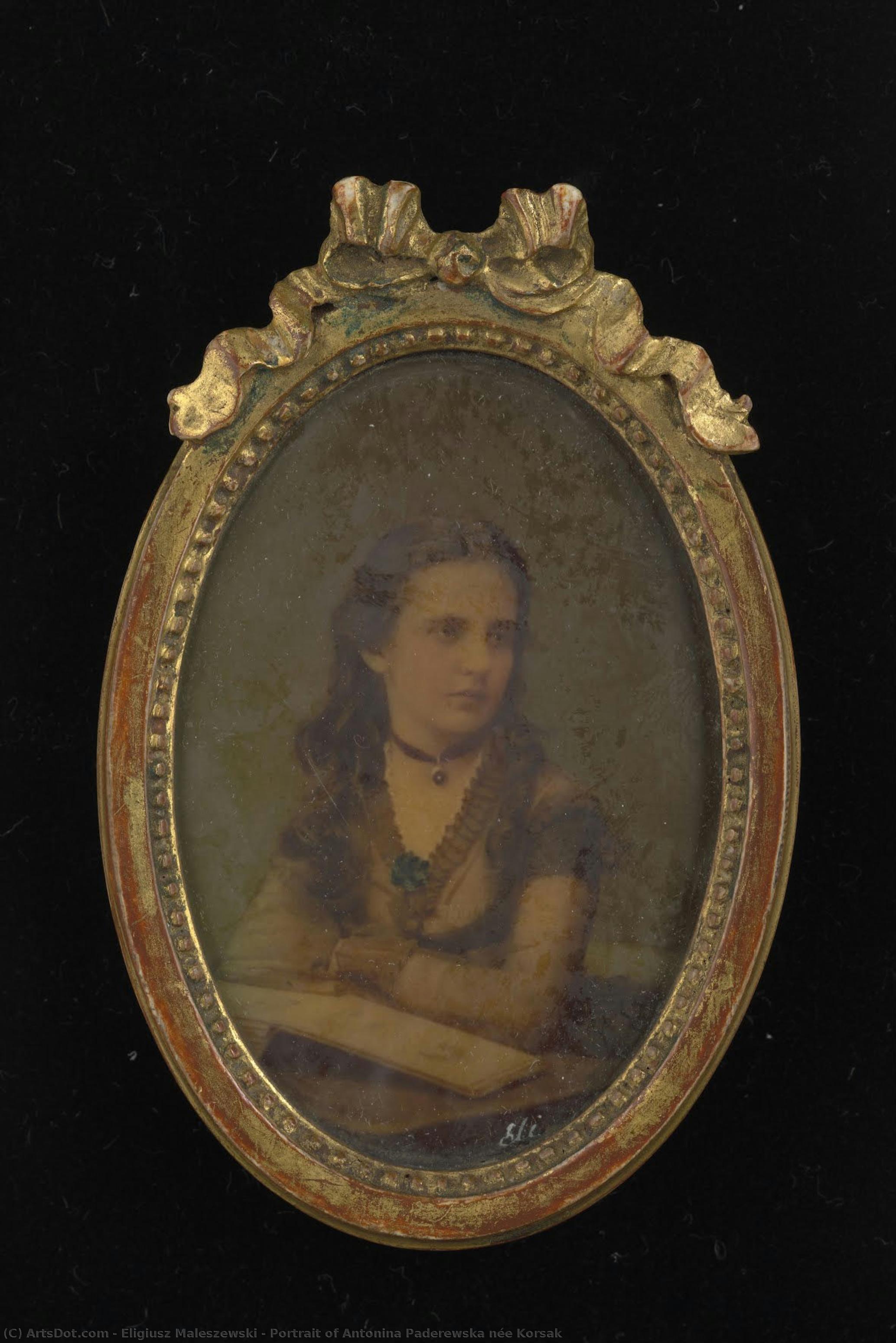 Portrait Of Antonina Paderewska Née Korsak — Eligiusz Maleszewski