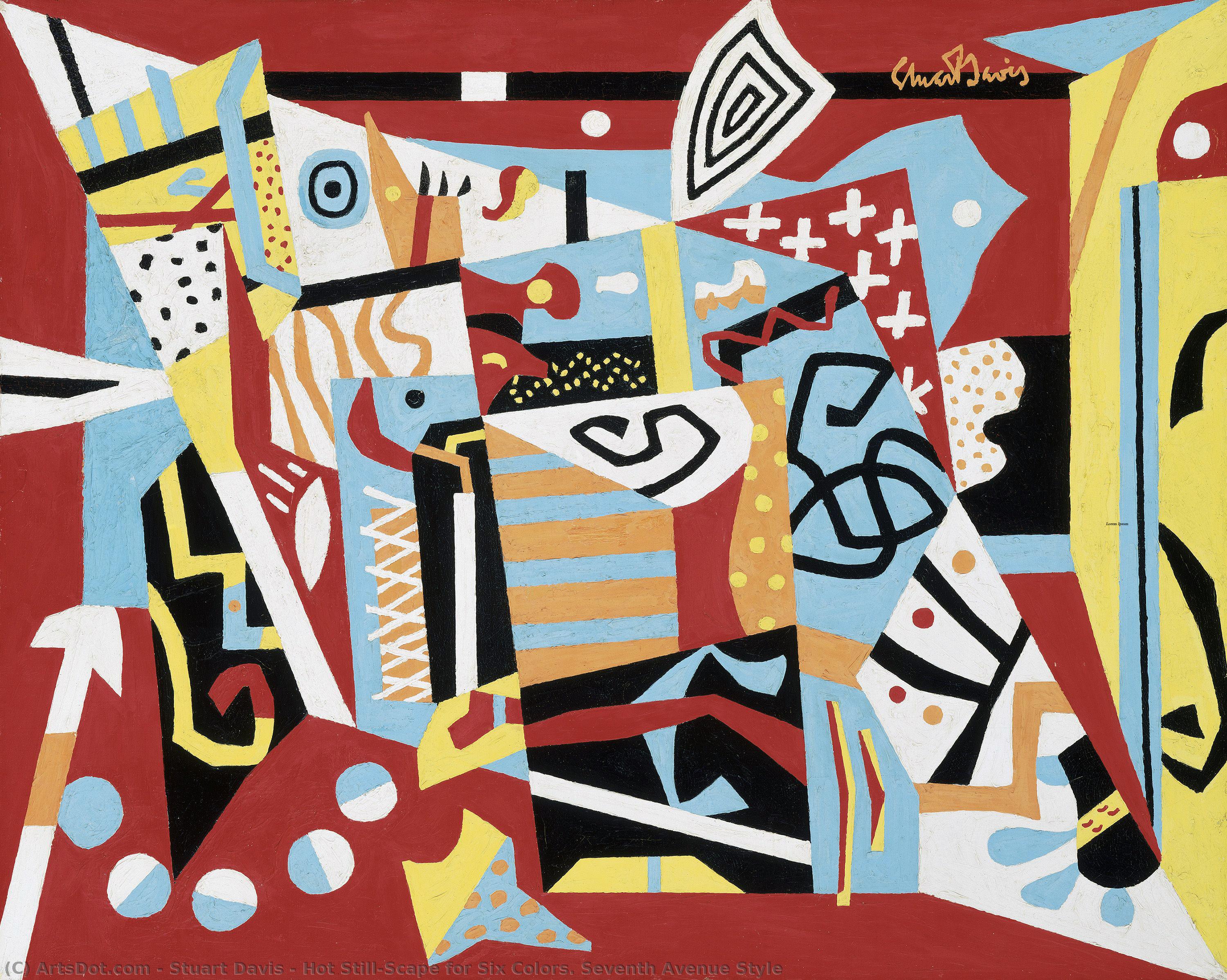Hot Still-scape For Six Colors. Seventh Avenue Style — Stuart Davis