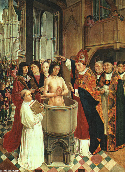 The Baptism Of Clovis — Master Of Saint Gilles