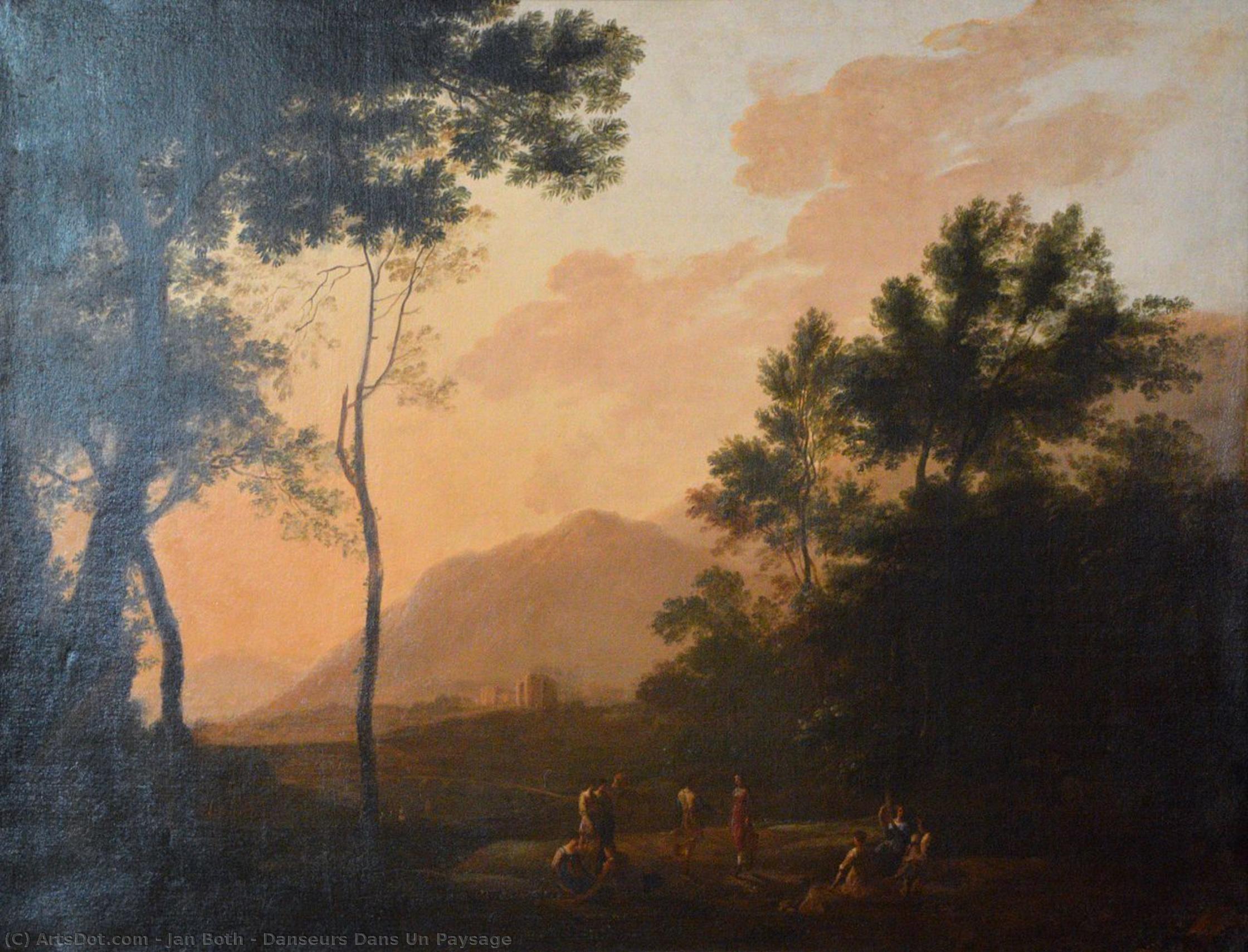 Danseurs Dans Un Paysage — Ян Бот