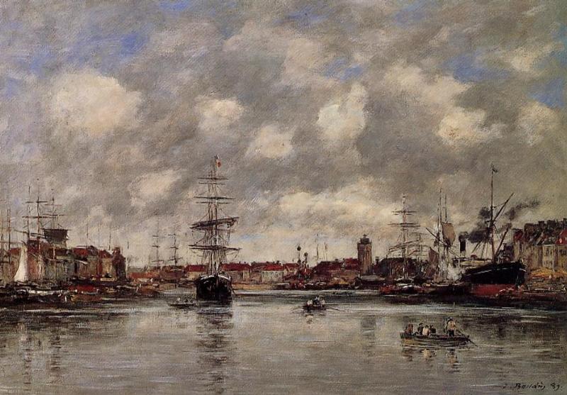 Dunkirk, The Holland Basin — Eugène Louis Boudin