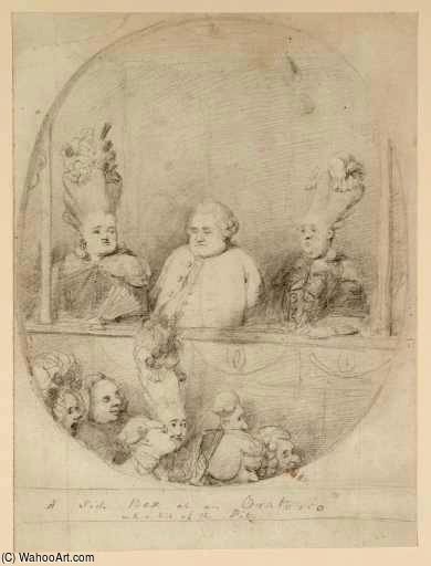 A Side Box At An Oratorio With A Bit Of The Pit — Sir Nathaniel Dance Holland