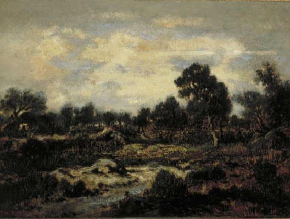 Mountain Landscape Near Fontainebleau — Theodore Robinson