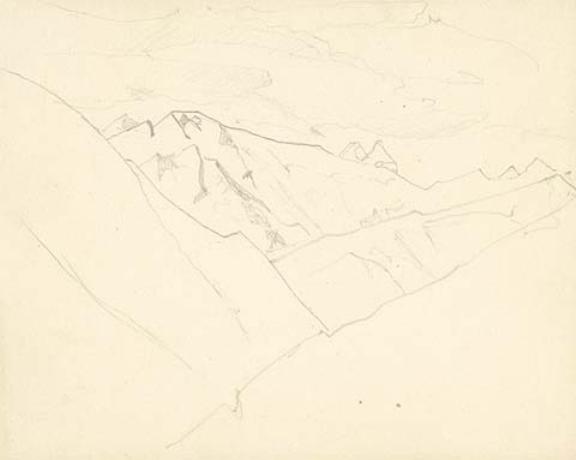 Sketch Of Guri Guri Dhar Ridge — Nicholas Roerich