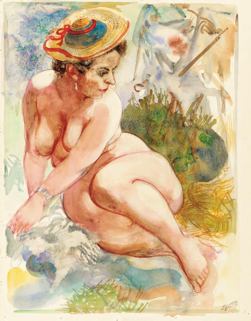 Nude With Hat — Герхард Гросш