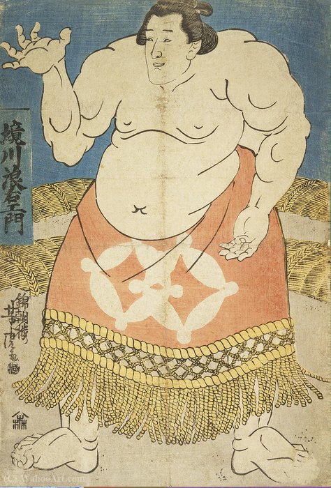 The Sumo Wrestler Sakaigawa Namiemon - Yt - (3025) — Utagawa Yoshitora