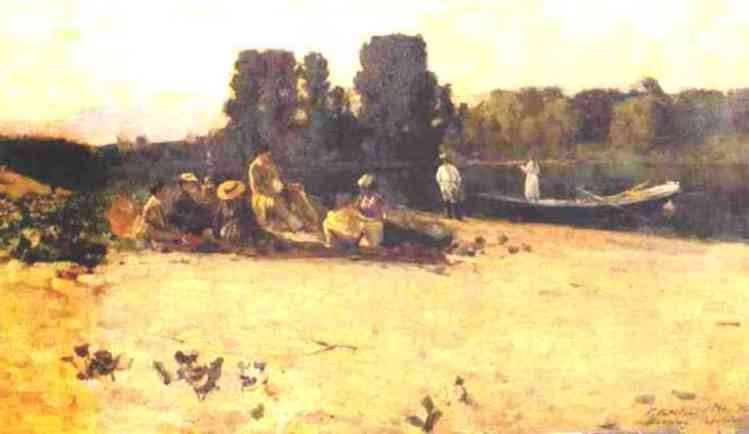A Picnic. — Konstantin Alexeievitch Korovin
