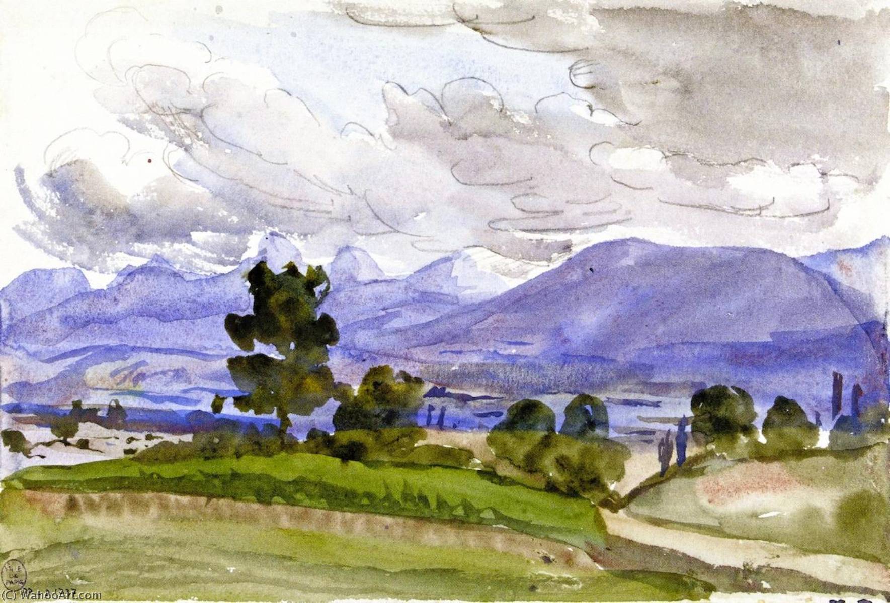 Landscape Showing The Environs Of Divonne — Marie Bracquemond