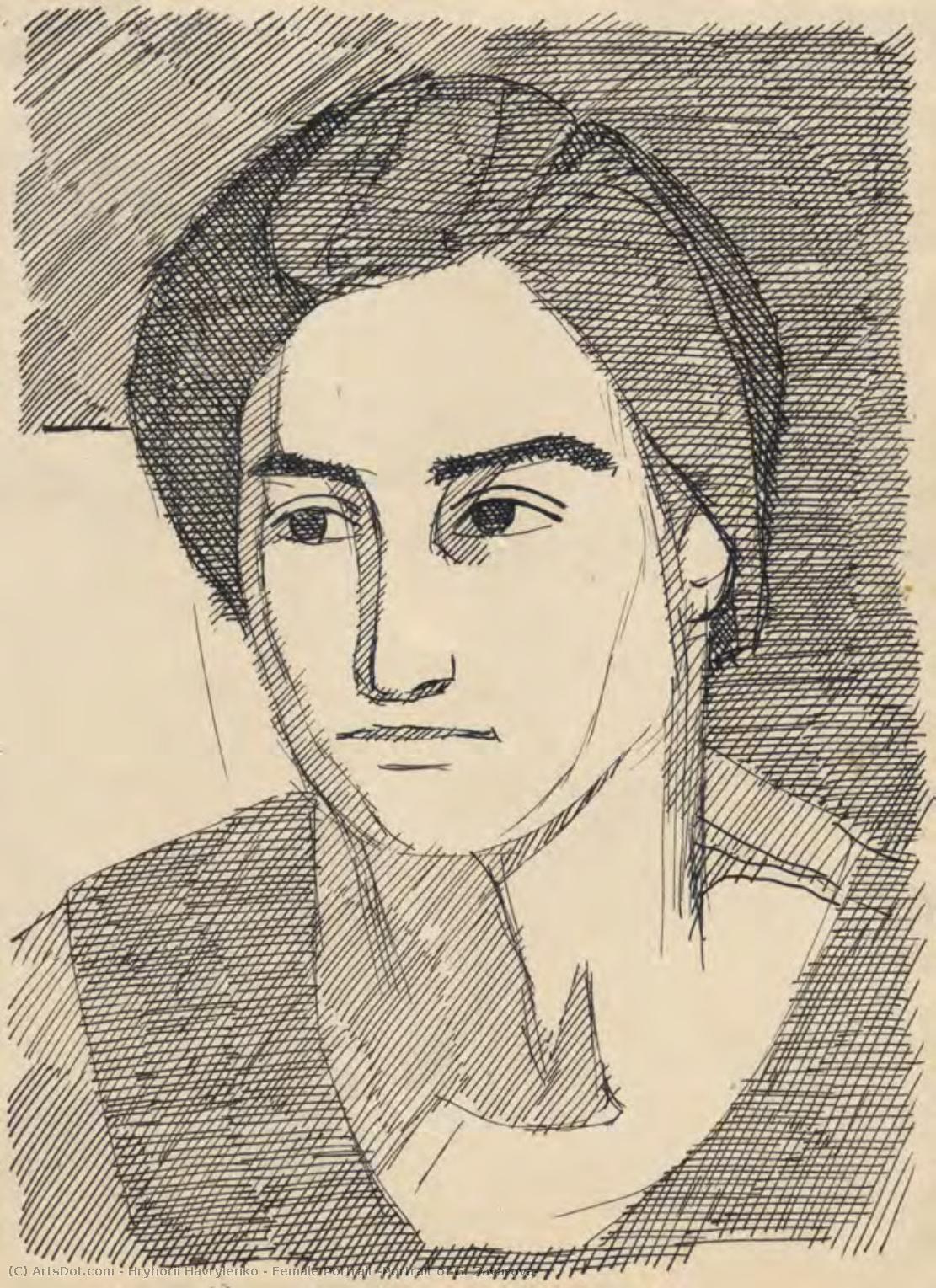 Female Portrait (portrait Of G. Zavarova) — Hryhorii Havrylenko
