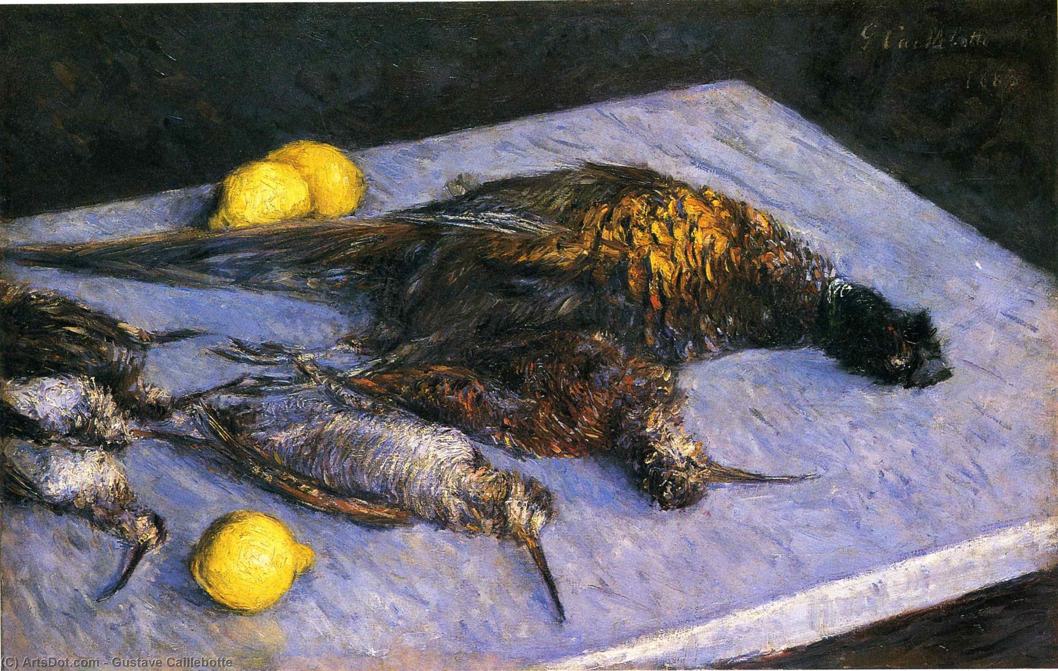 Game Birds And Lemons — Gustave Caillebotte