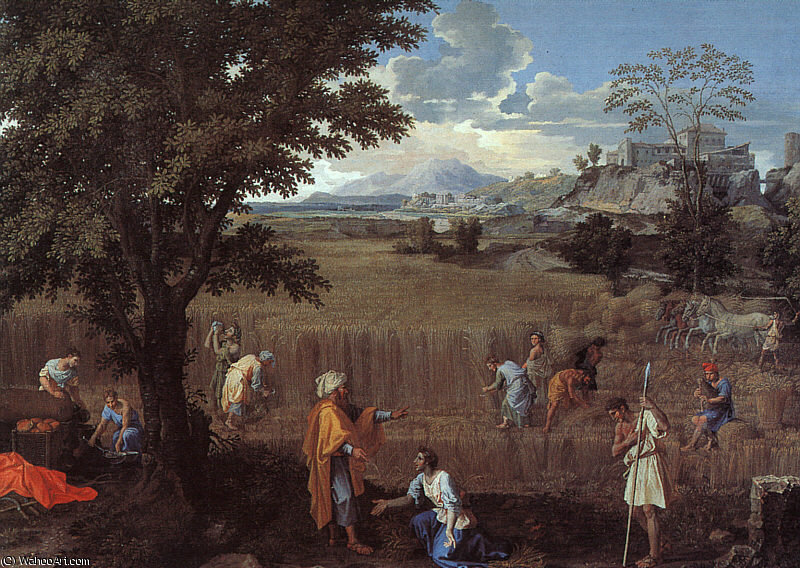 The Summer (ruth And Boaz), Oil On Canvas, — Никола Пусен