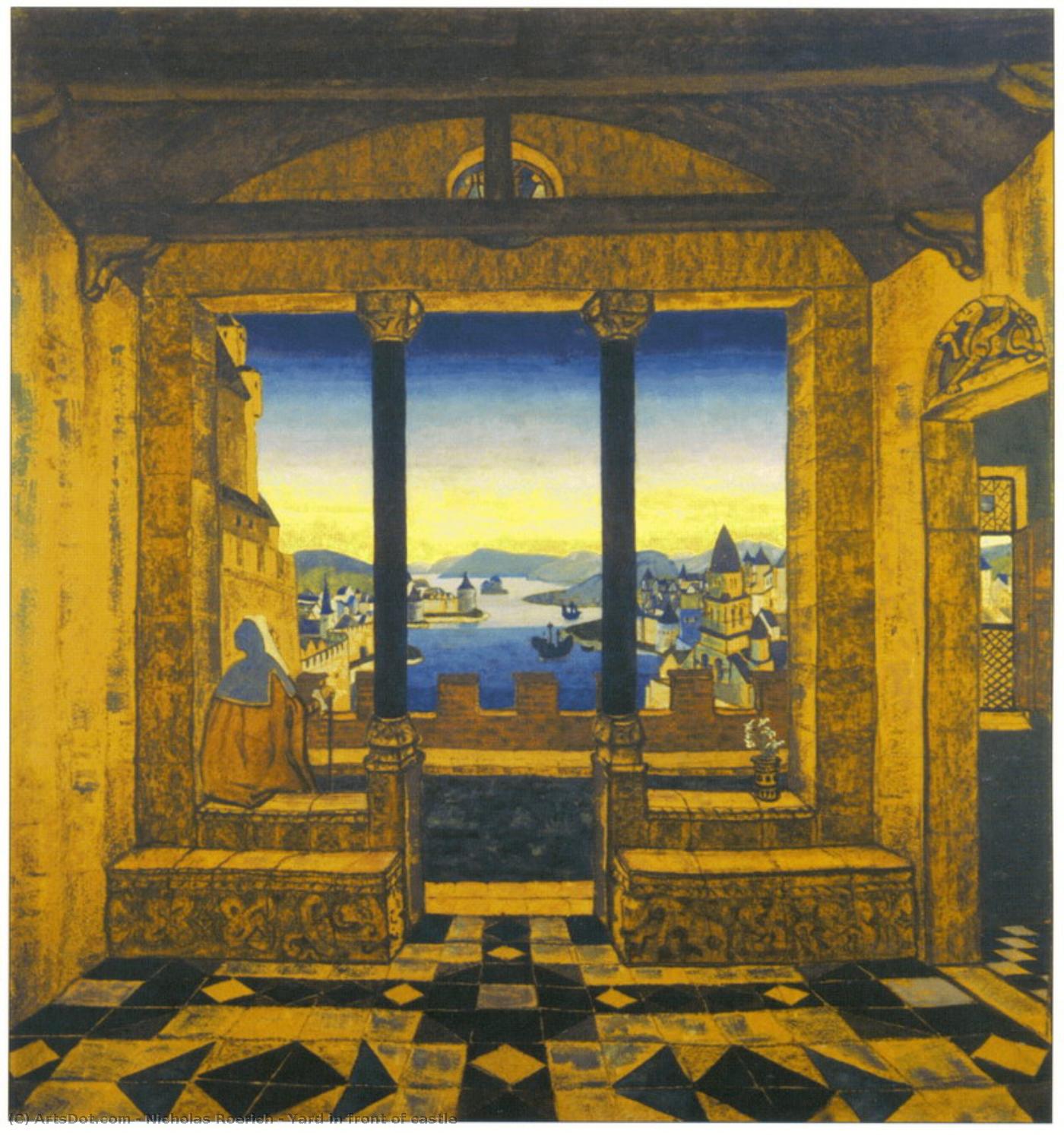 Yard In Front Of Castle — Nicholas Roerich