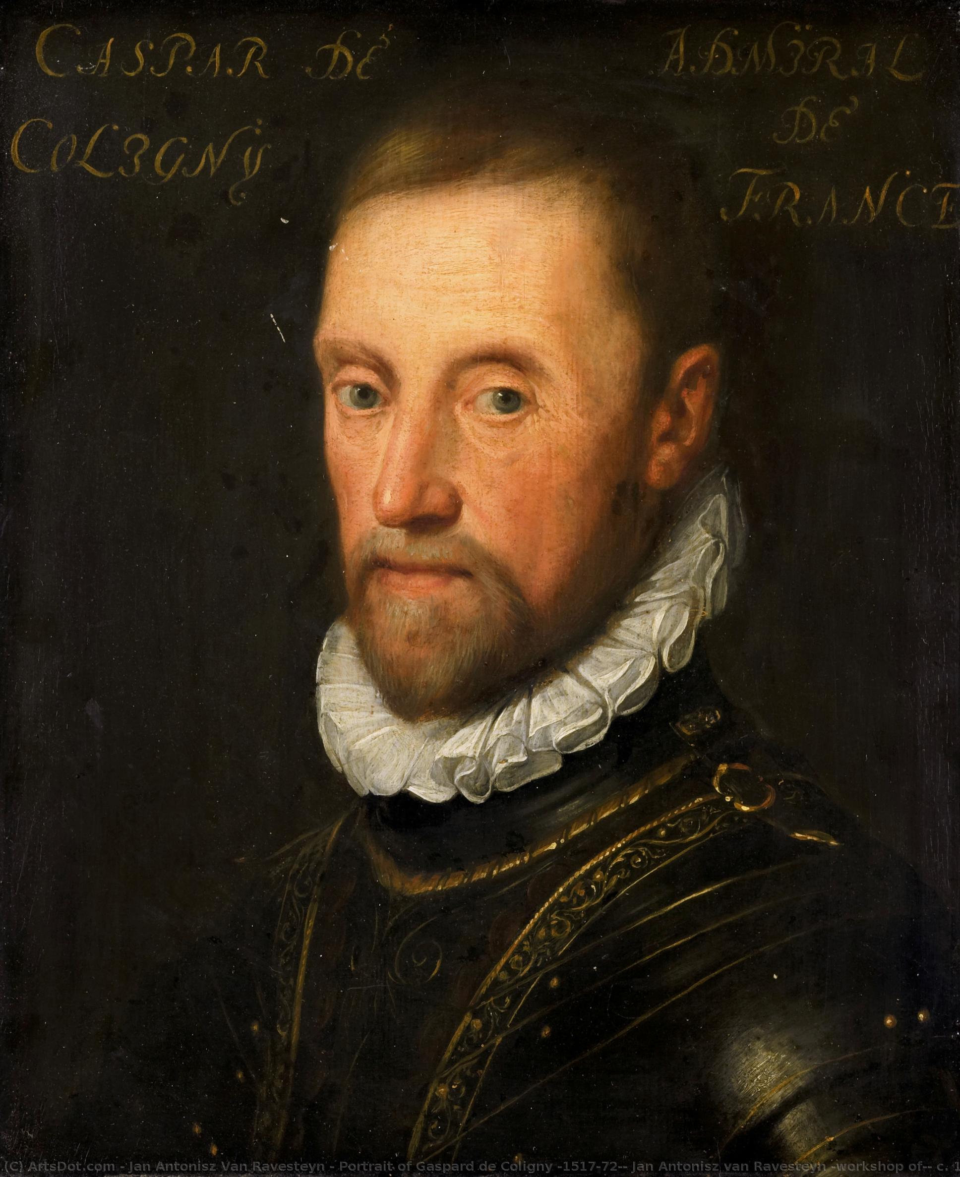 Portrait Of Gaspard De Coligny (1517-72), Jan Antonisz Van Ravesteyn (workshop Of), C. 1609 - C. 1633 — Jan Antonisz Van Ravesteyn