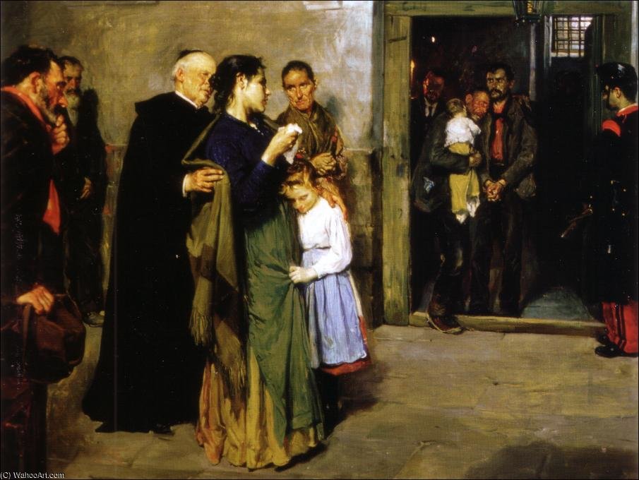 La Familia Del Anarquista El Día De La Ejecución — Manuel Benedito Vives