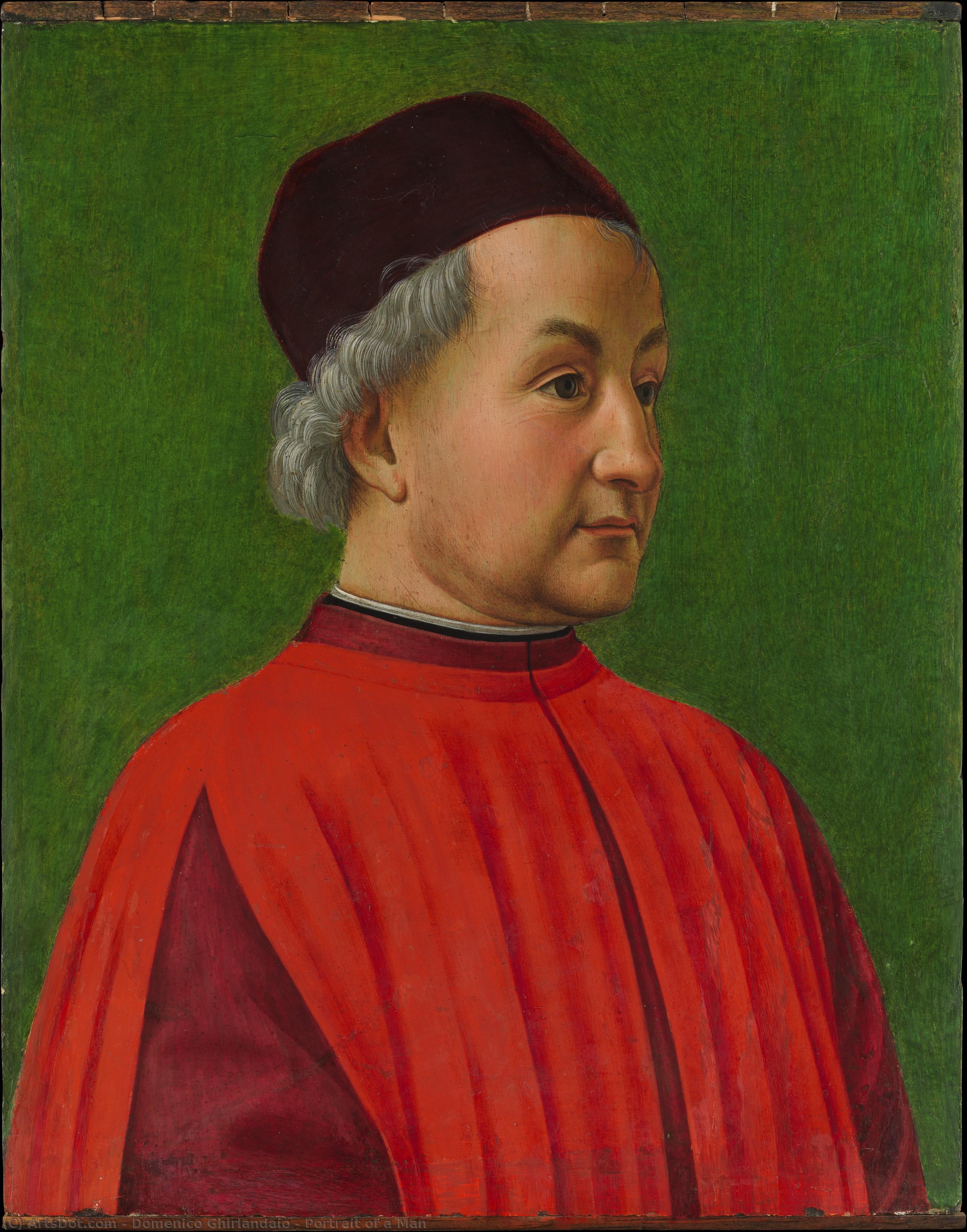 Portrait Of A Man — Domenico Ghirlandaio