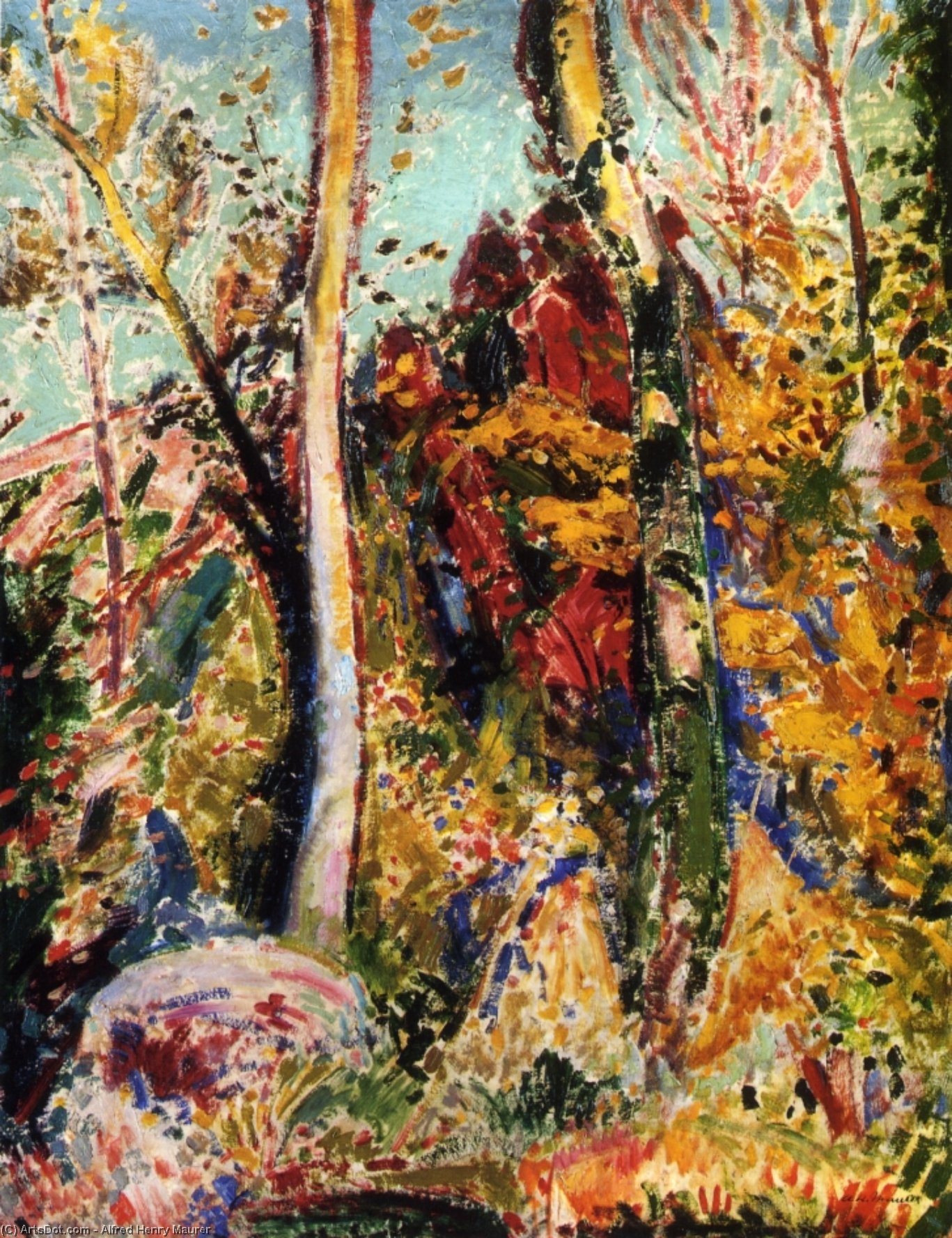 Landscape With Trees — Alfred Henry Maurer