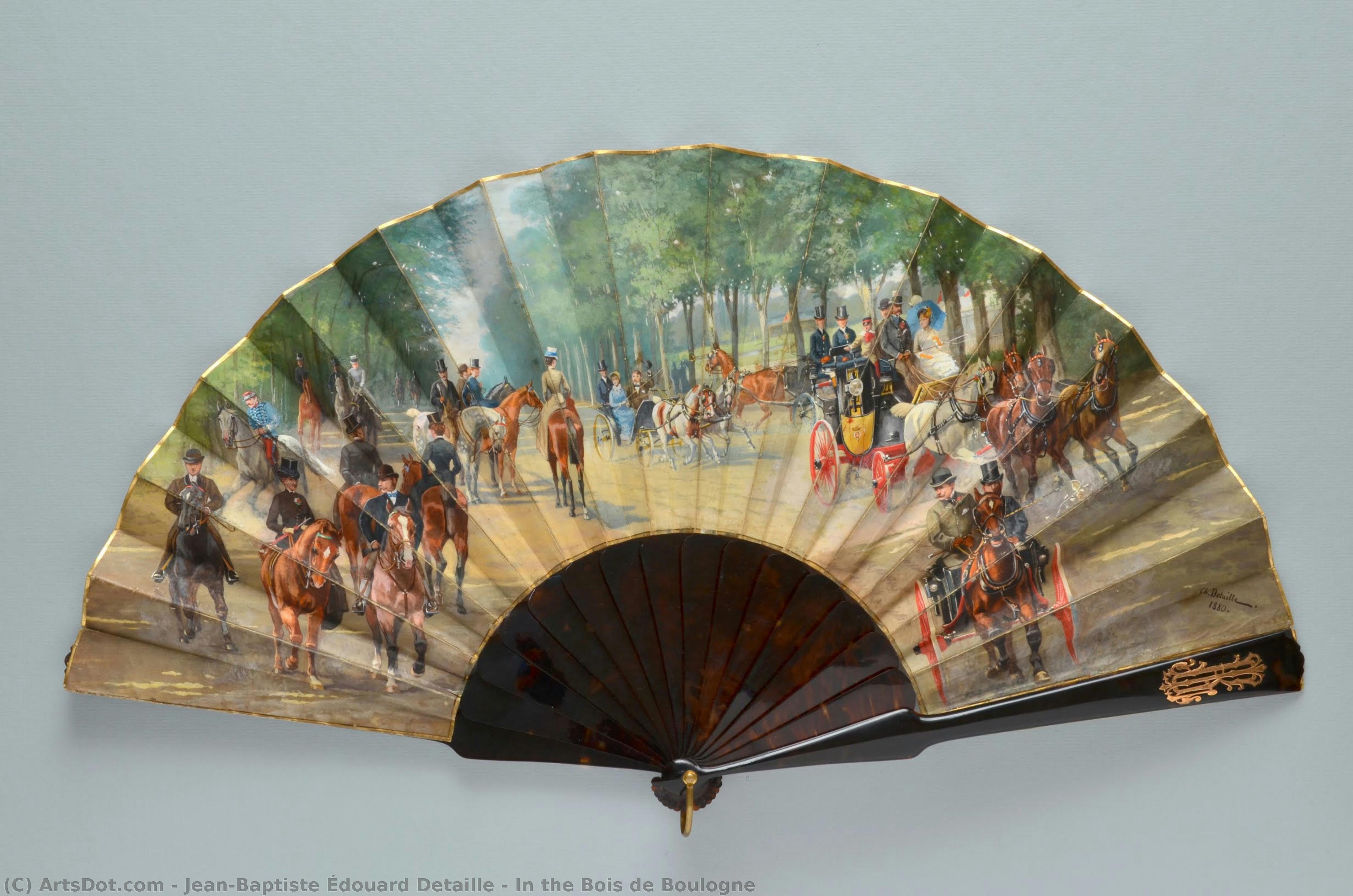 In The Bois De Boulogne — Jean-baptiste Édouard Detaille
