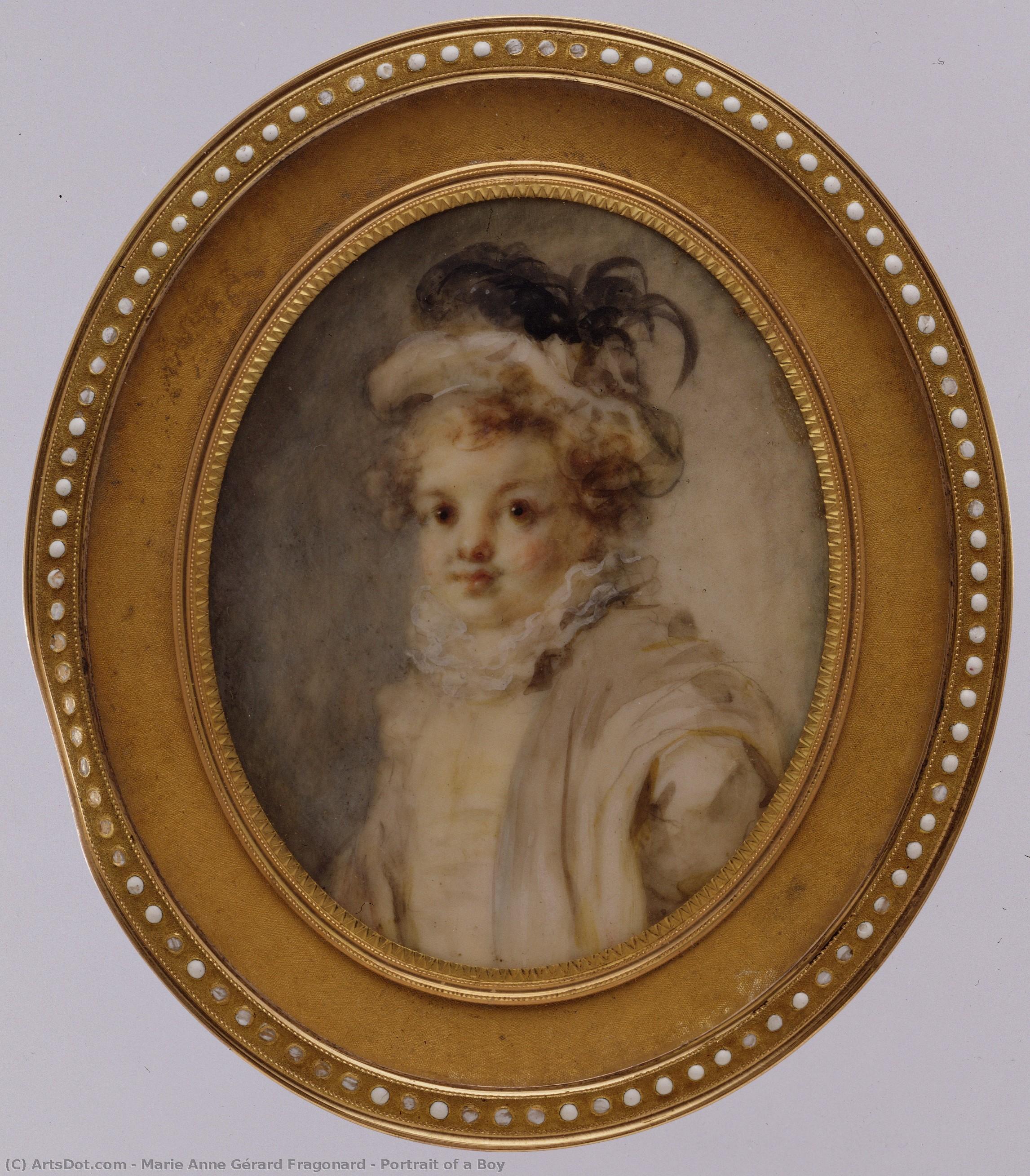 Portrait Of A Boy — Marie Anne Gérard Fragonard