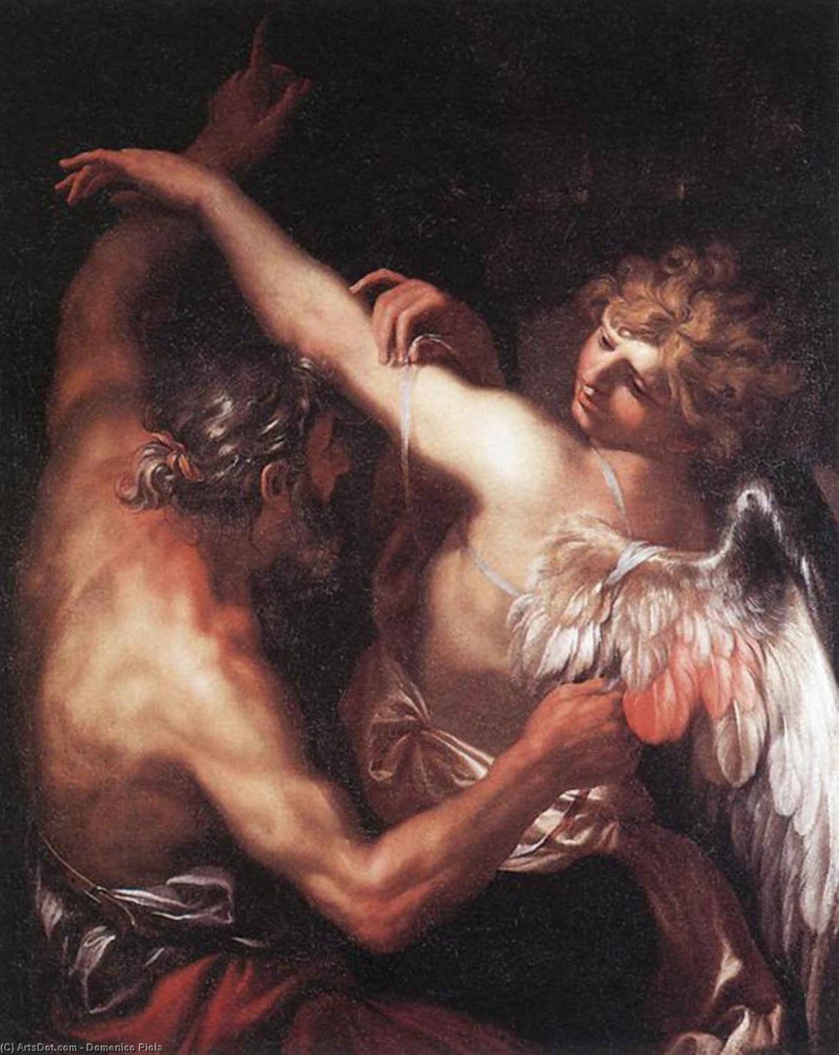 Daedalus And Icarus — Domenico Piola