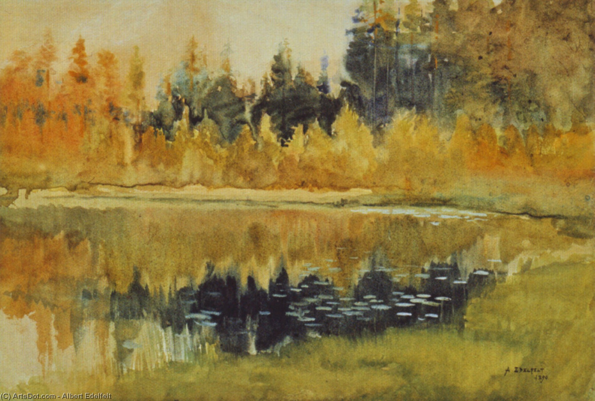 Pond In The Woods — Альберт Эдelfель