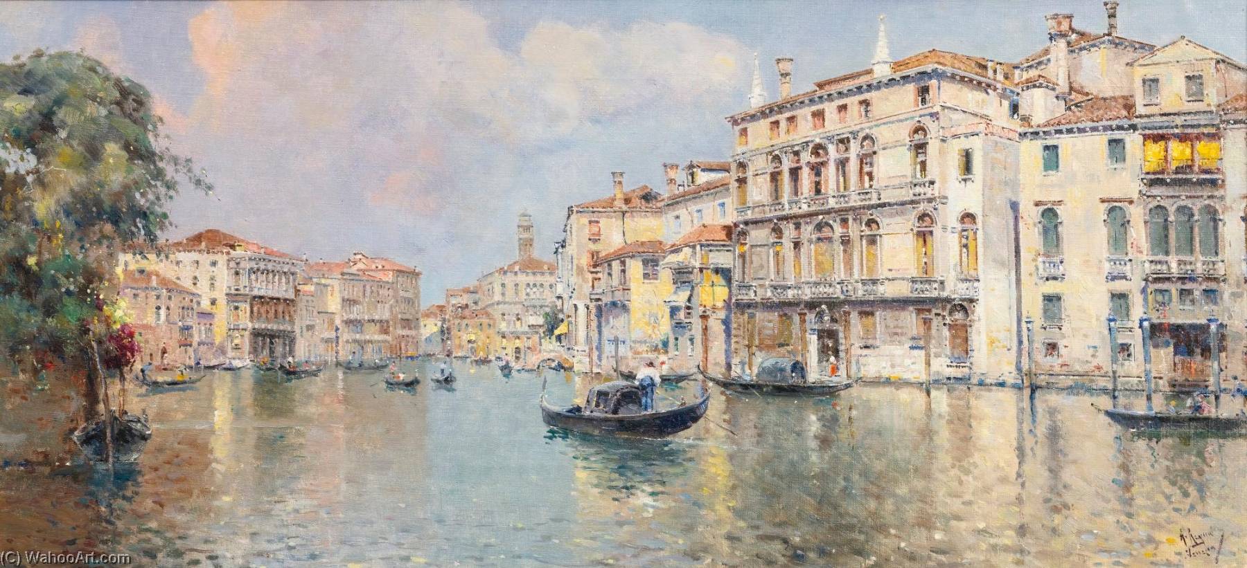 The Grand Canal In Front Of The Palazzo Balbi — Antonio Maria De La Concepcion Reyna Manescau