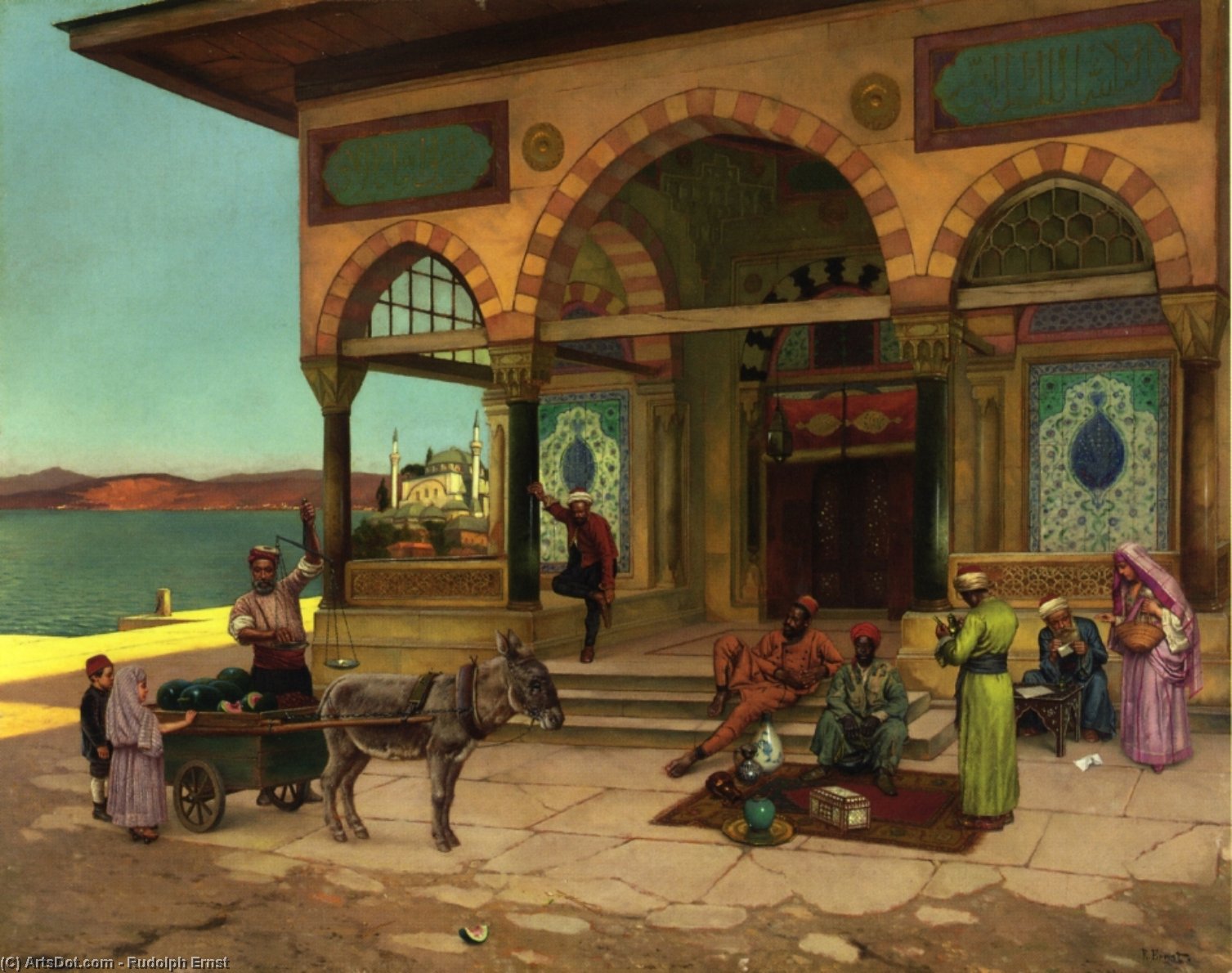 Outside The Selim Taibe, Constantinople — Rudolph Ernst