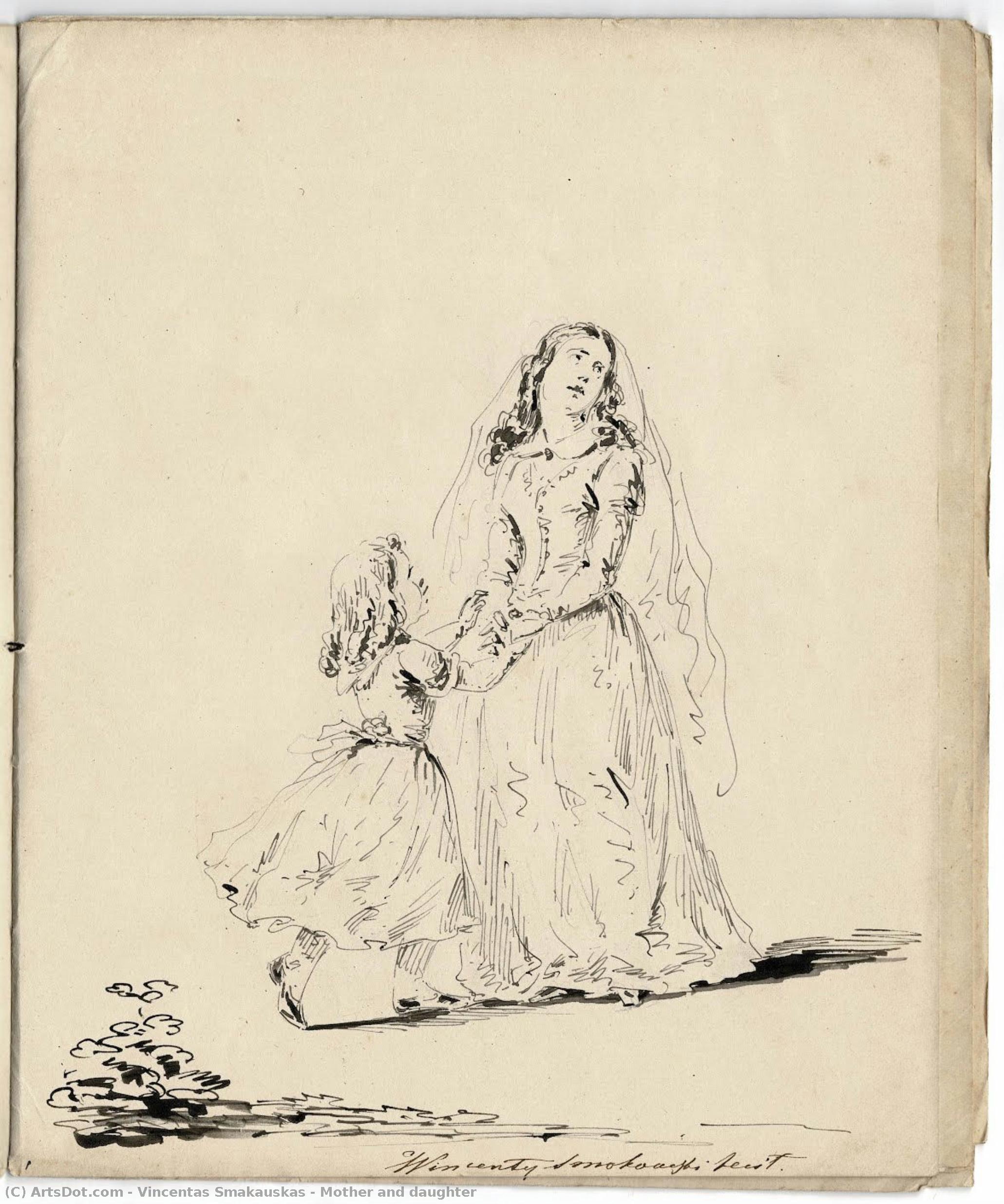 Mother And Daughter — Vincentas Smakauskas