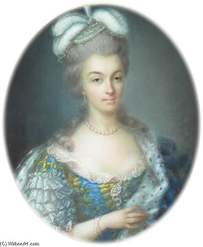 Portrait Of Marie Antoinette — Anne Vallayer-coster