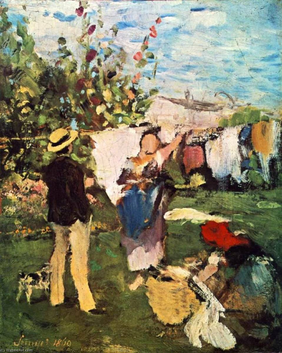 Clothes Drying — Pal Merse Szinyei