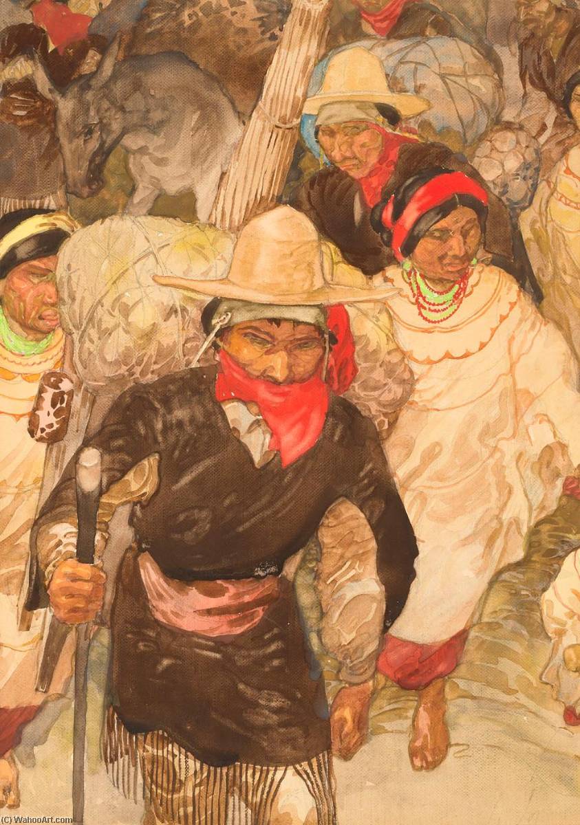 Caravan Of Indians, Guatemala — Carl Folke Sahlin