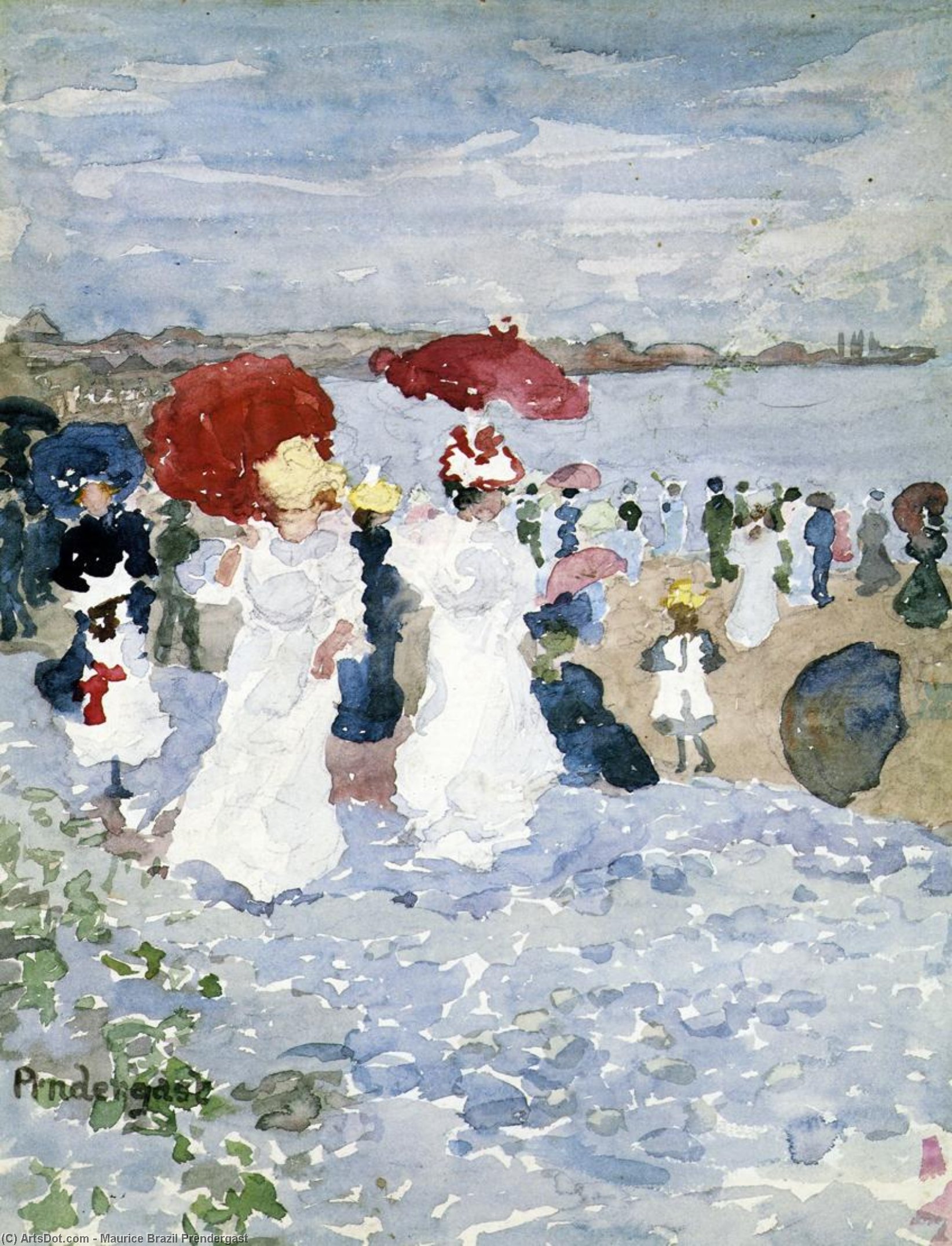 Ladies With Parasols — Maurice Brazil Prendergast