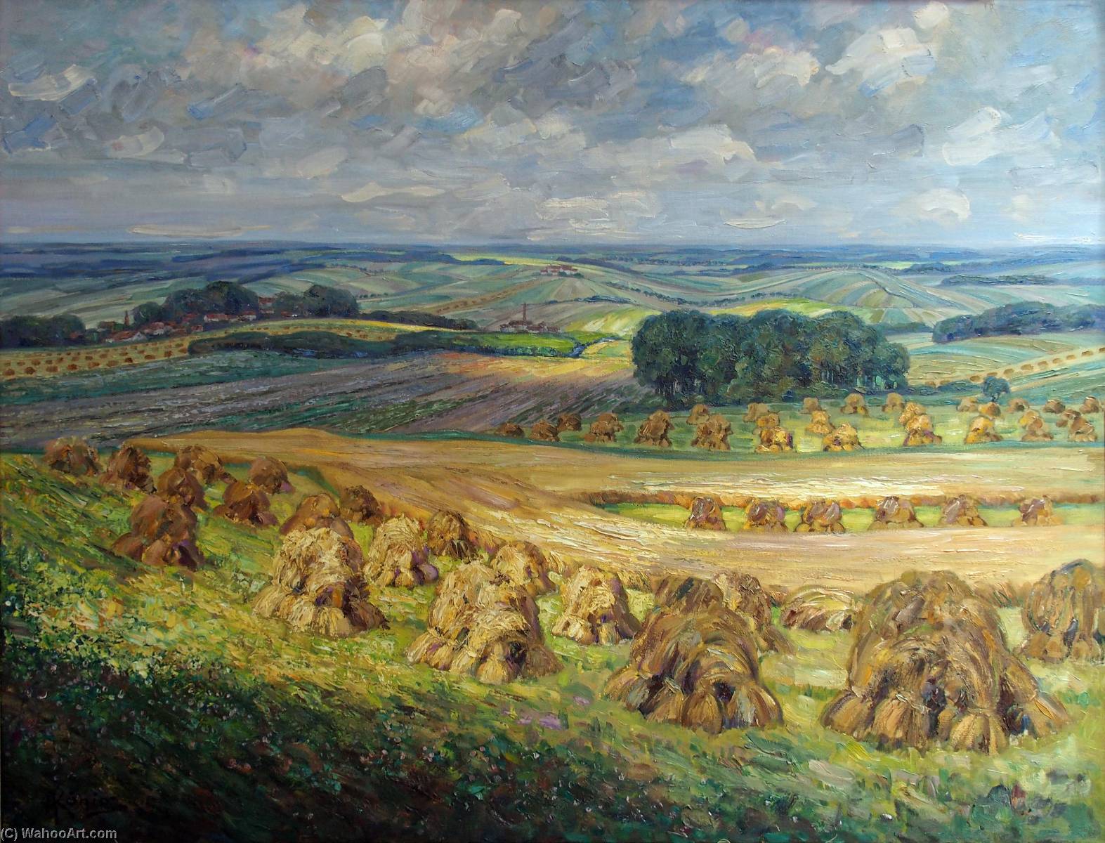 Harvest Landscape In The Foothills Of The Harz Mountains — Albert Koenig