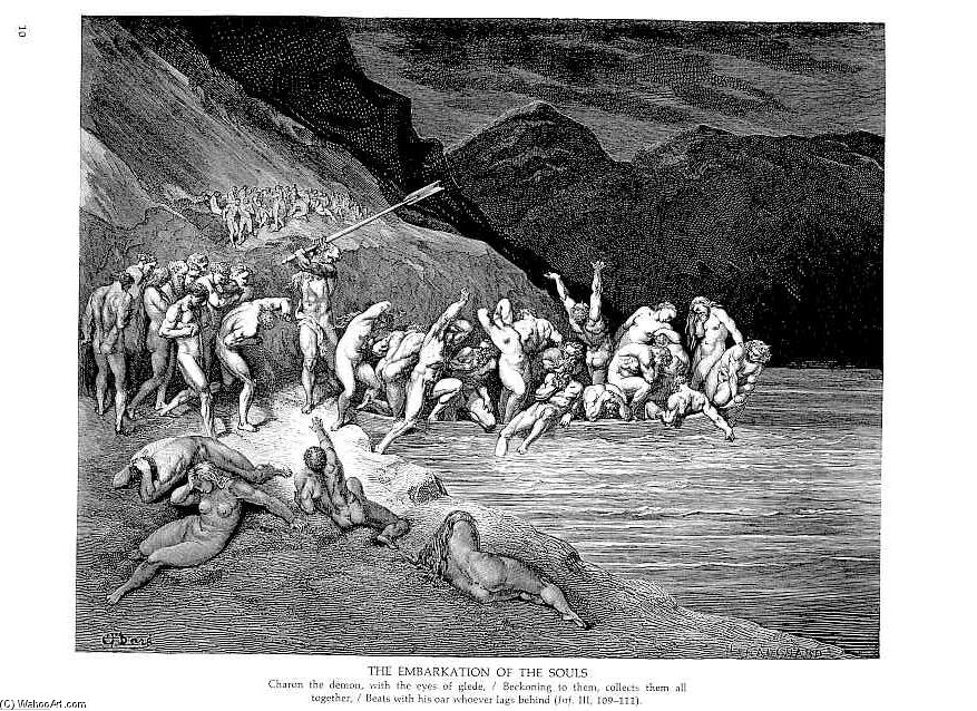 The Embarkation Of The Souls — Paul Gustave Doré