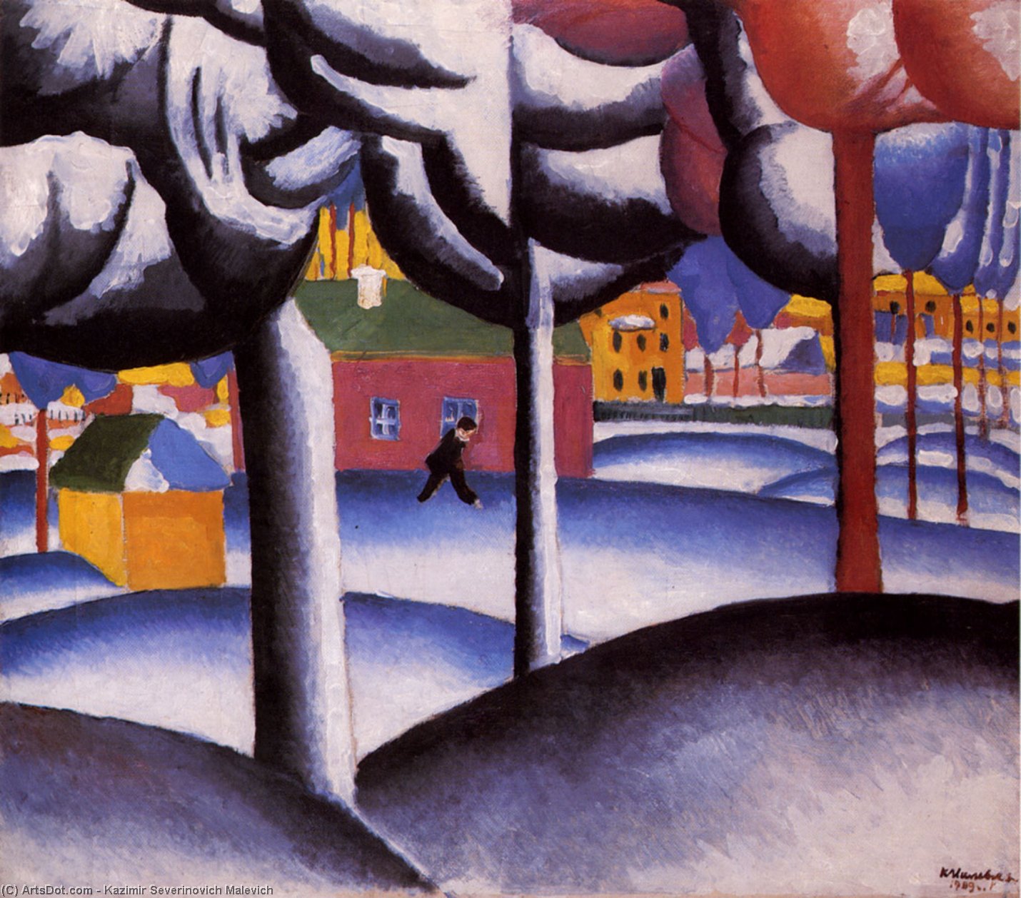 Winter Landscape — Kasimir Sewerinowitsch Malewitsch