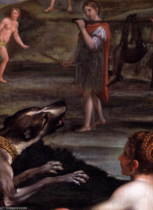 Diana And Her Nymphs (detail)2 — Domenichino (domenico Zampieri)