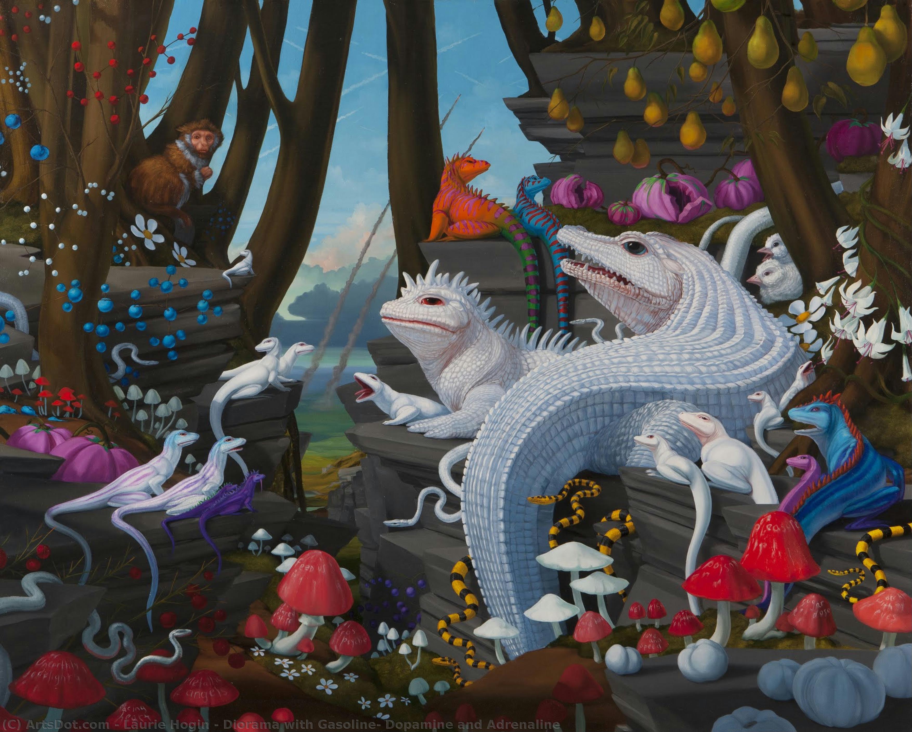 Diorama With Gasoline, Dopamine And Adrenaline — Laurie Hogin