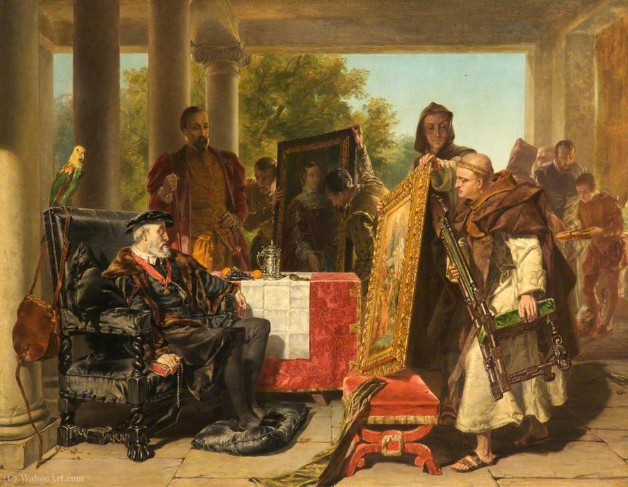 Charles V At The Monastery Of Yuste — Alfred Elmore