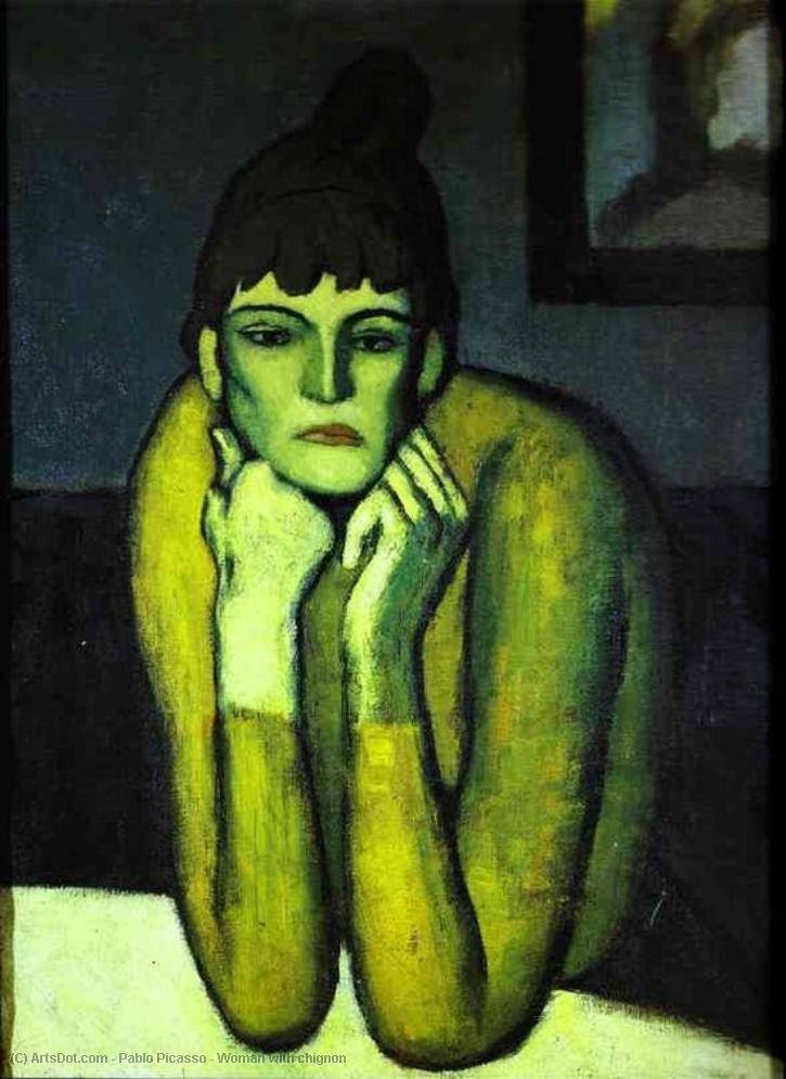 Woman With Chignon — Pablo Picasso