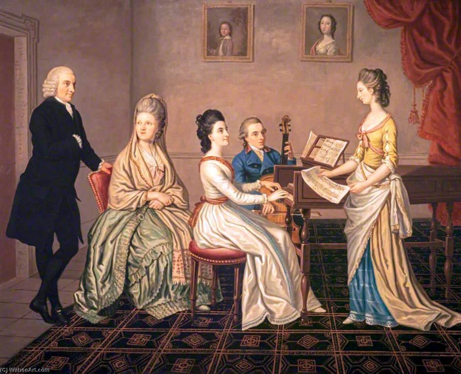 James Erskine, Lord Alva, And His Family — David Allan