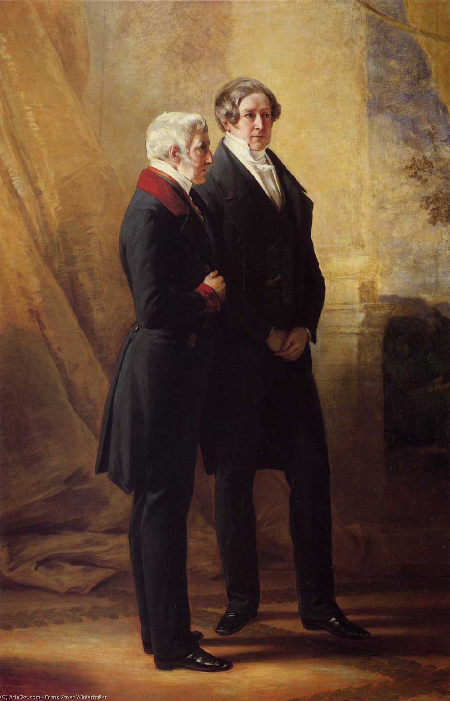 Arthur Wellesley, 1st Duke Of Wellington With Sir Robert Peel — Franz Xavier Winterhalter