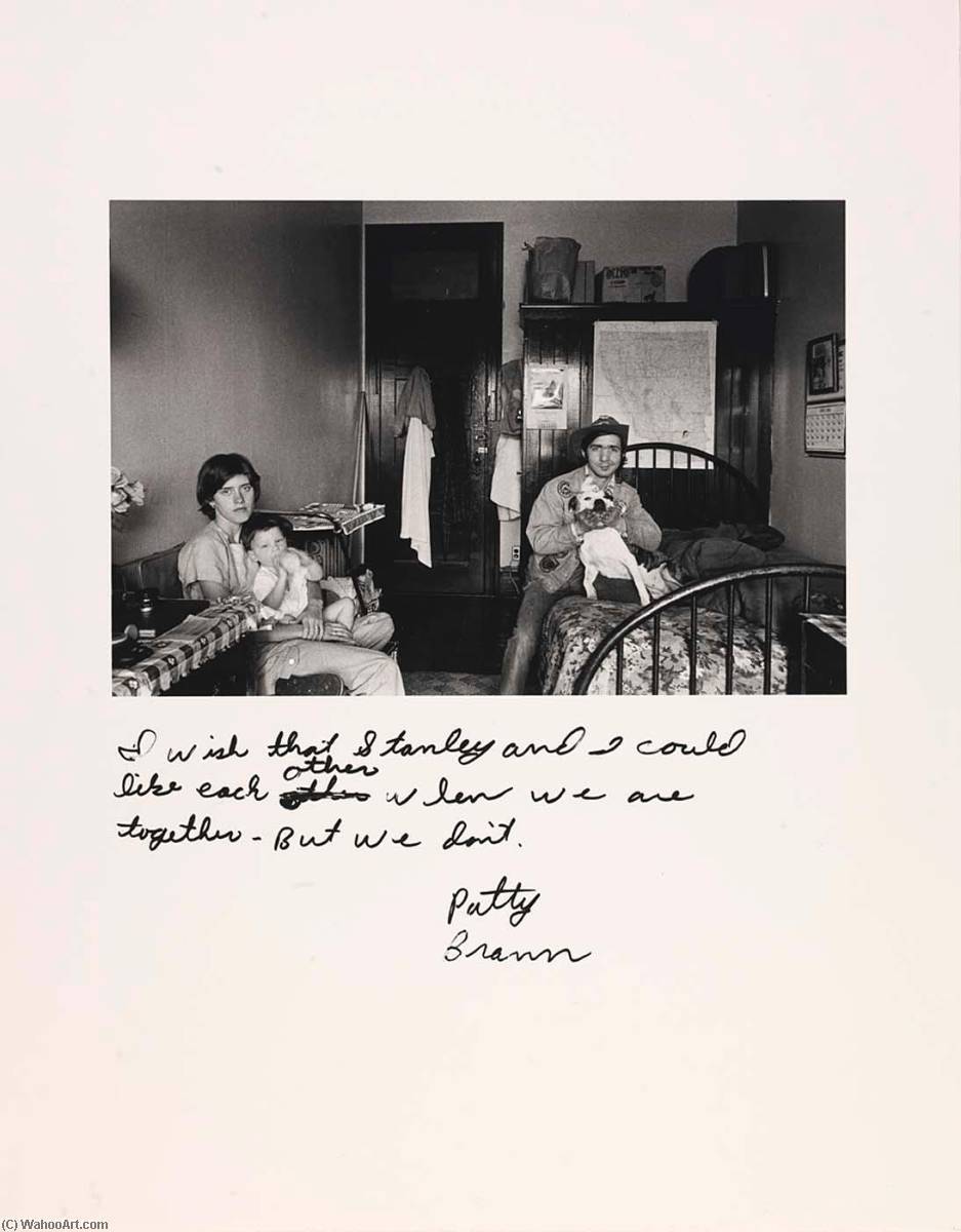 Untitled I Wish That Stanley And I Could Like Each Other When We Are Together But We Don't. Patty Braun, From The Series Rich And Poor — Jim Goldberg