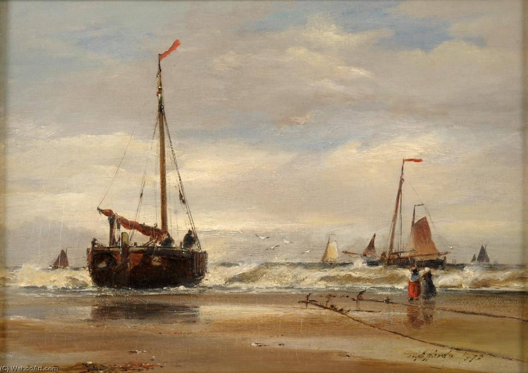 Fishing Boats — Thomas Bush Hardy