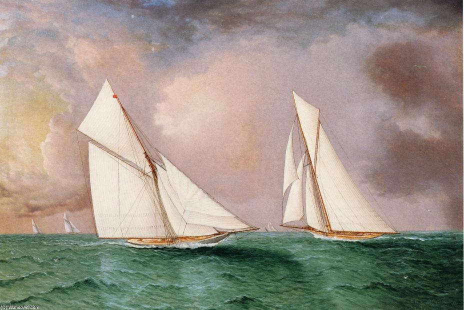 'vigilant' And 'valkyrie Ii' In The 1893 America's Cup Race — James Edward Buttersworth
