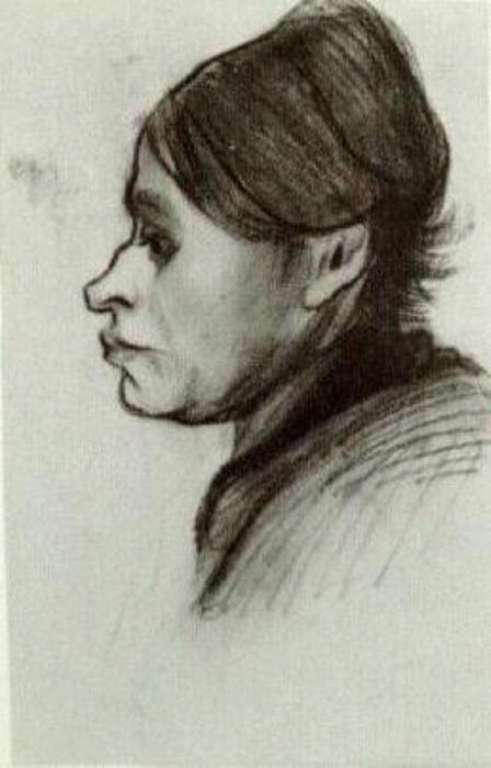 Peasant Woman, Head (17) — Vincent Willem Van Gogh