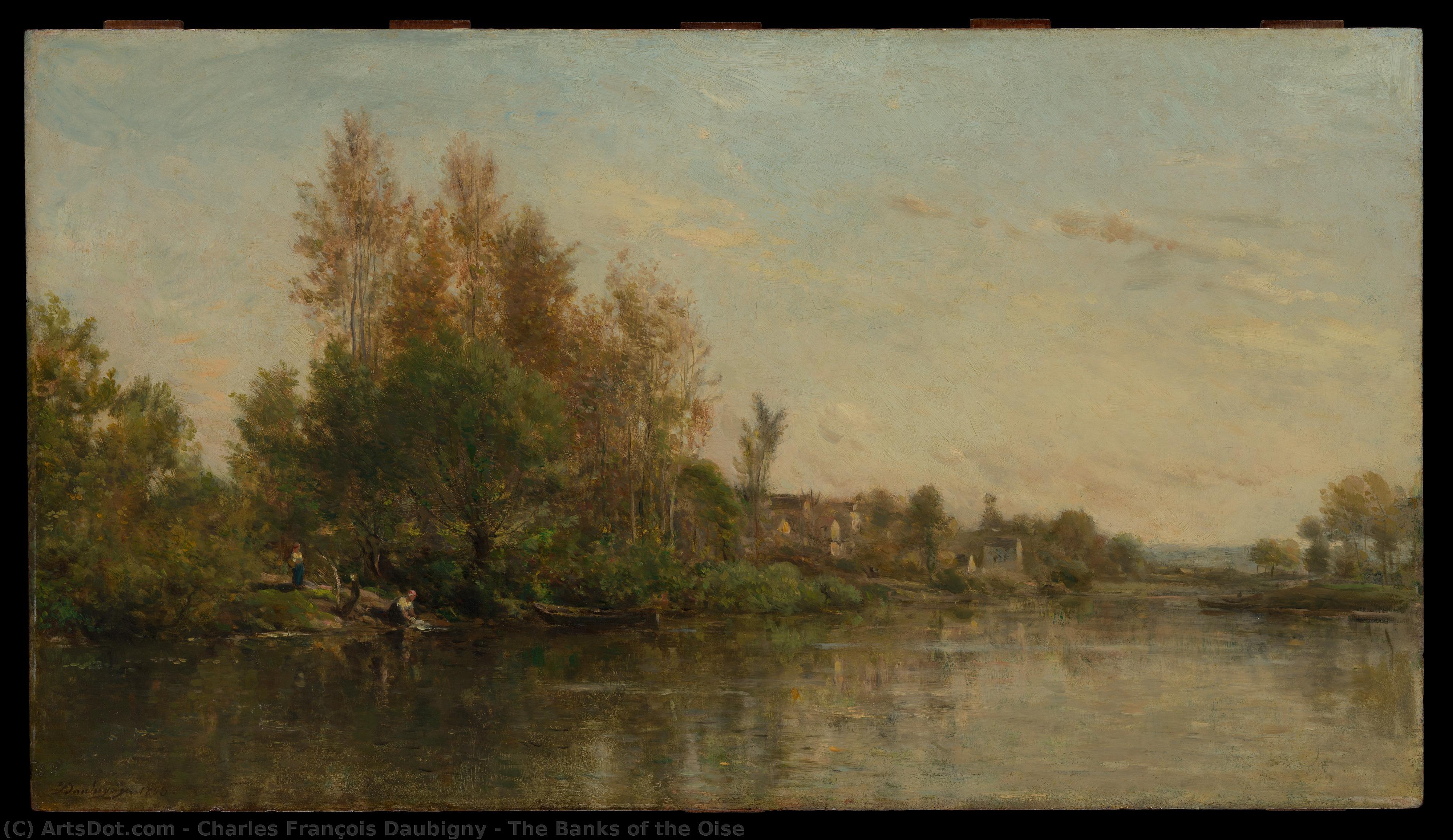 The Banks Of The Oise — Charles-françois Daubigny
