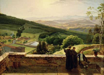 View Of Vallombrosa, Near Florence_2 — Louis Gauffier
