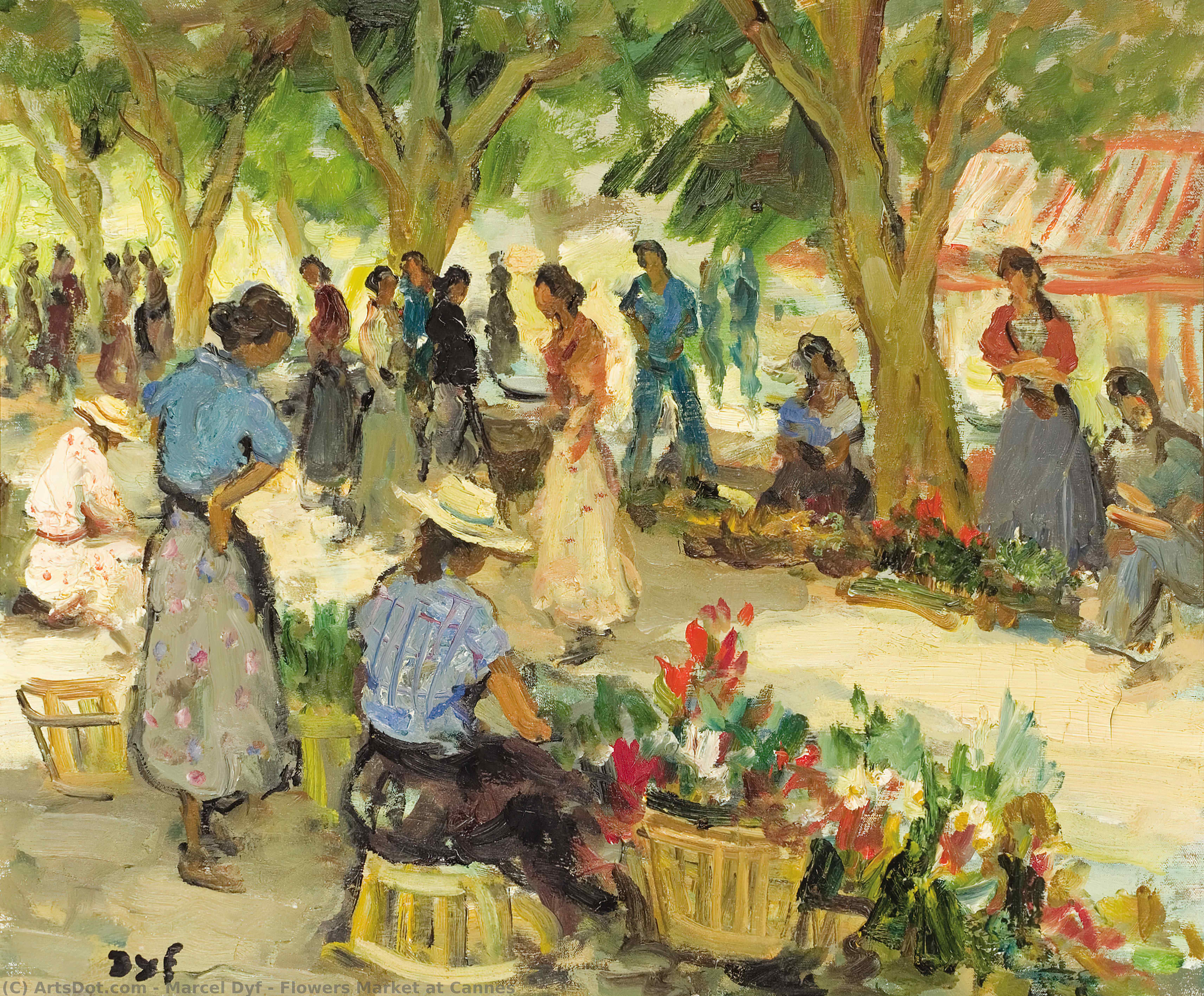 Flowers Market At Cannes — Марсель Диф