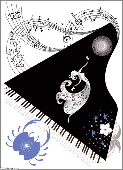 The Zodiac, Cancer — Erté