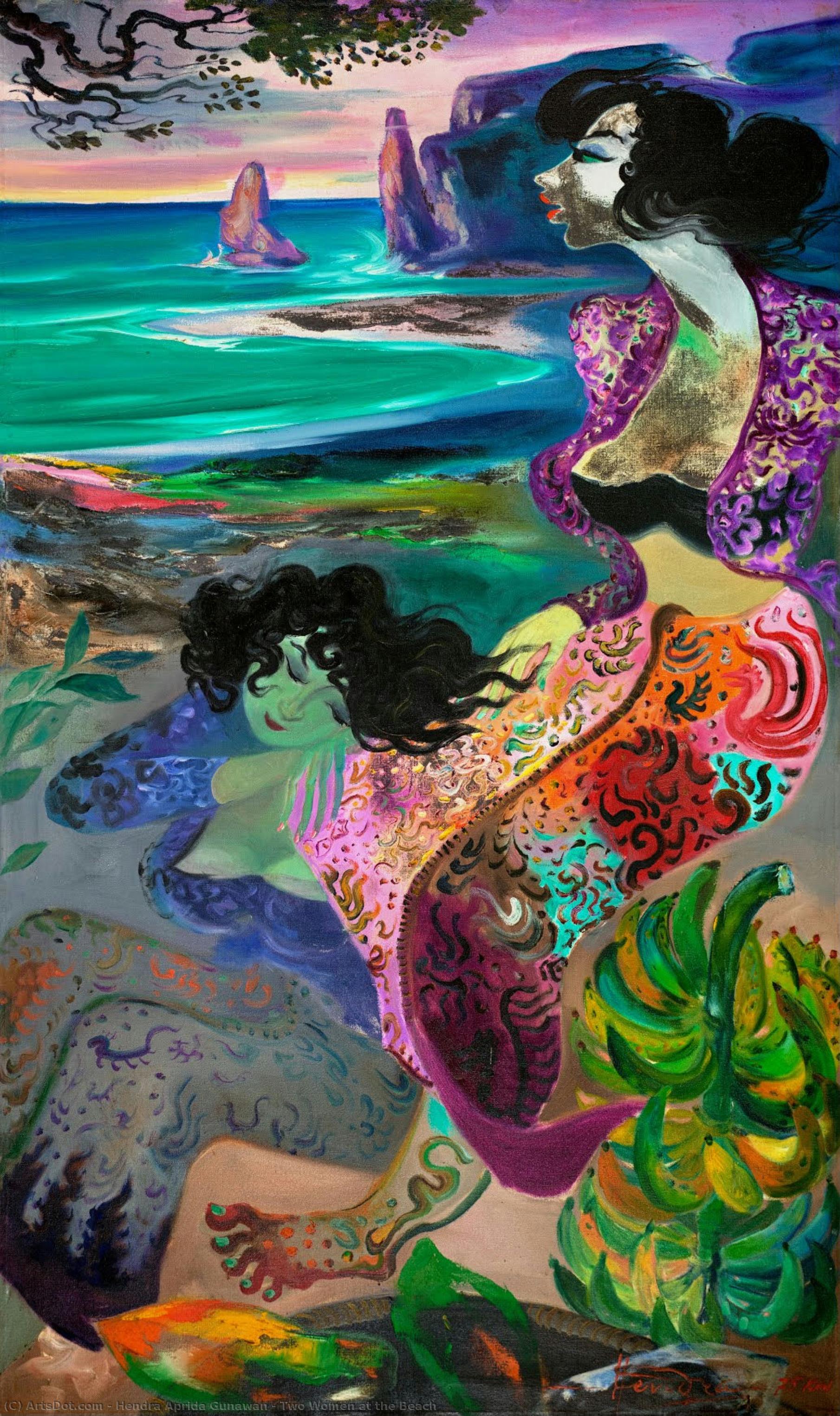 Two Women At The Beach — Hendra Aprida Gunawan